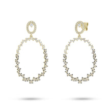 Load image into Gallery viewer, 1.45CT WHITE &amp; CHAMPAGNE DIAMOND EARRING
