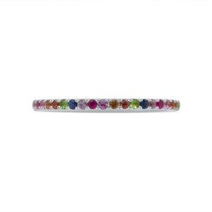 0.28CT MULTI-COLOR STONE LADY'S BAND