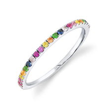 Load image into Gallery viewer, 0.28CT MULTI-COLOR STONE LADY&#39;S BAND
