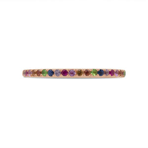 0.28CT MULTI-COLOR STONE LADY'S BAND