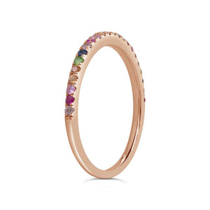 0.28CT MULTI-COLOR STONE LADY'S BAND