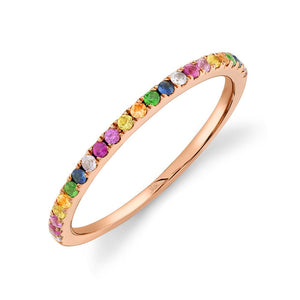 0.28CT MULTI-COLOR STONE LADY'S BAND