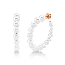 Load image into Gallery viewer, CULTURED PEARL HOOP EARRING
