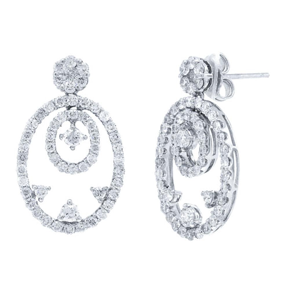 2.10CT DIAMOND DROP EARRING