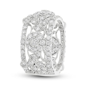 2.74CT DIAMOND FLOWER RING