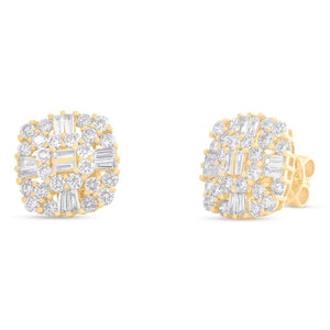 2.01CT DIAMOND STUD EARRING