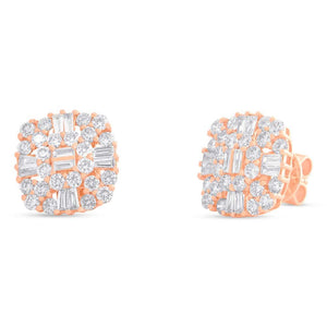 2.01CT DIAMOND STUD EARRING