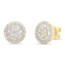 Load image into Gallery viewer, 1.23CT DIAMOND BAGUETTE STUD EARRING
