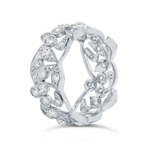 1.26CT DIAMOND LEAF RING