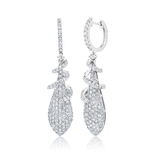 2.71CT DIAMOND PAVE EARRING