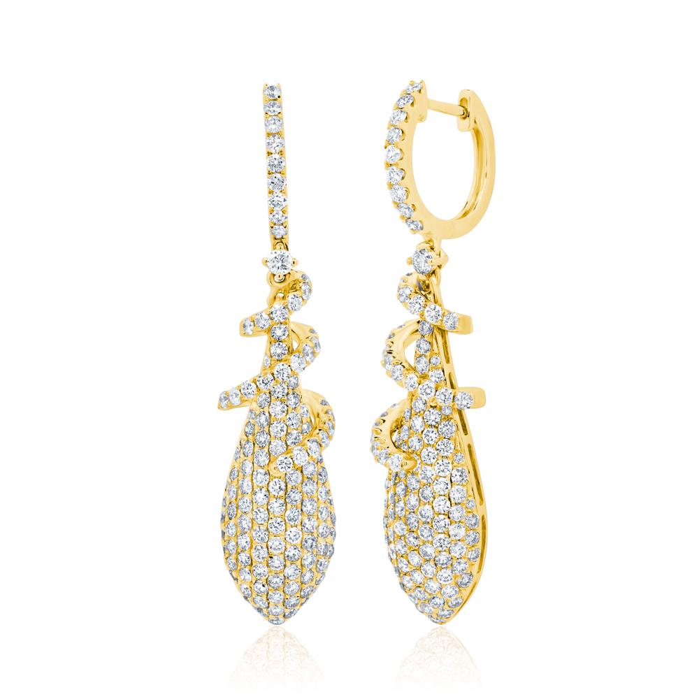 2.71CT DIAMOND PAVE EARRING