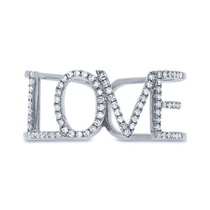 0.20CT DIAMOND "LOVE" RING