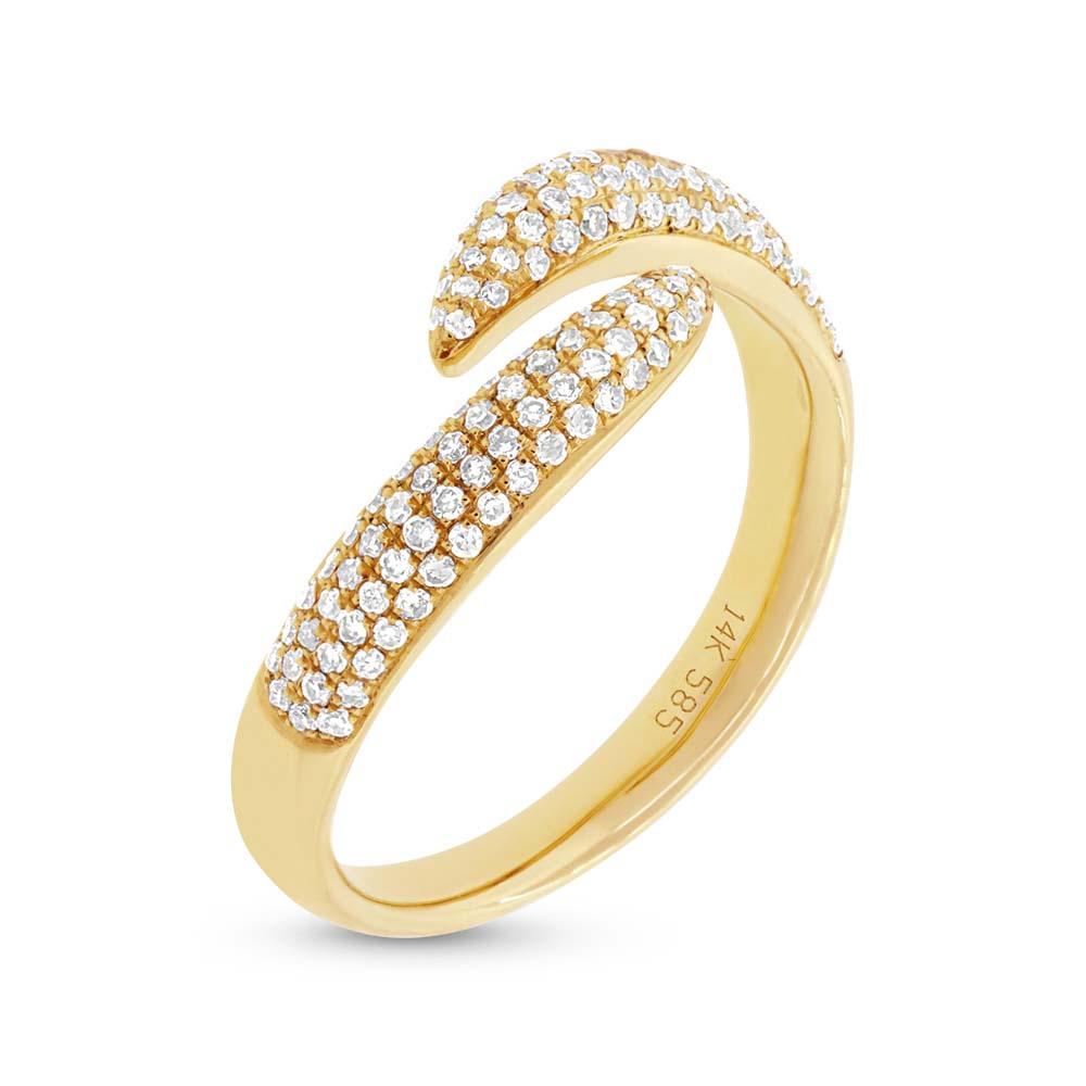 0.43CT DIAMOND PAVE RING