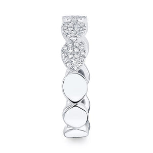 0.25CT DIAMOND PAVE RING