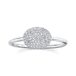 0.17CT DIAMOND PAVE RING