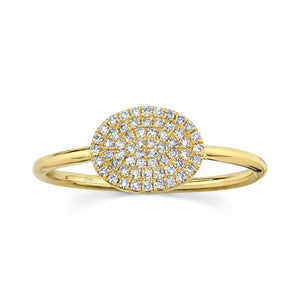 0.17CT DIAMOND PAVE RING