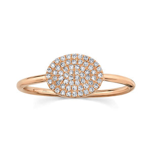 0.17CT DIAMOND PAVE RING