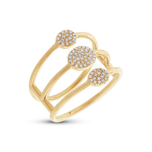 0.20CT DIAMOND PAVE RING