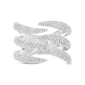 0.86CT DIAMOND PAVE RING