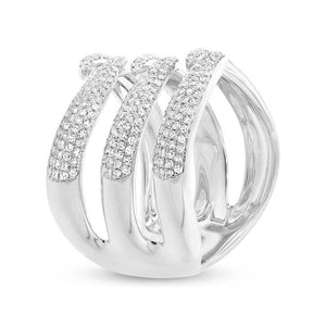 0.86CT DIAMOND PAVE RING