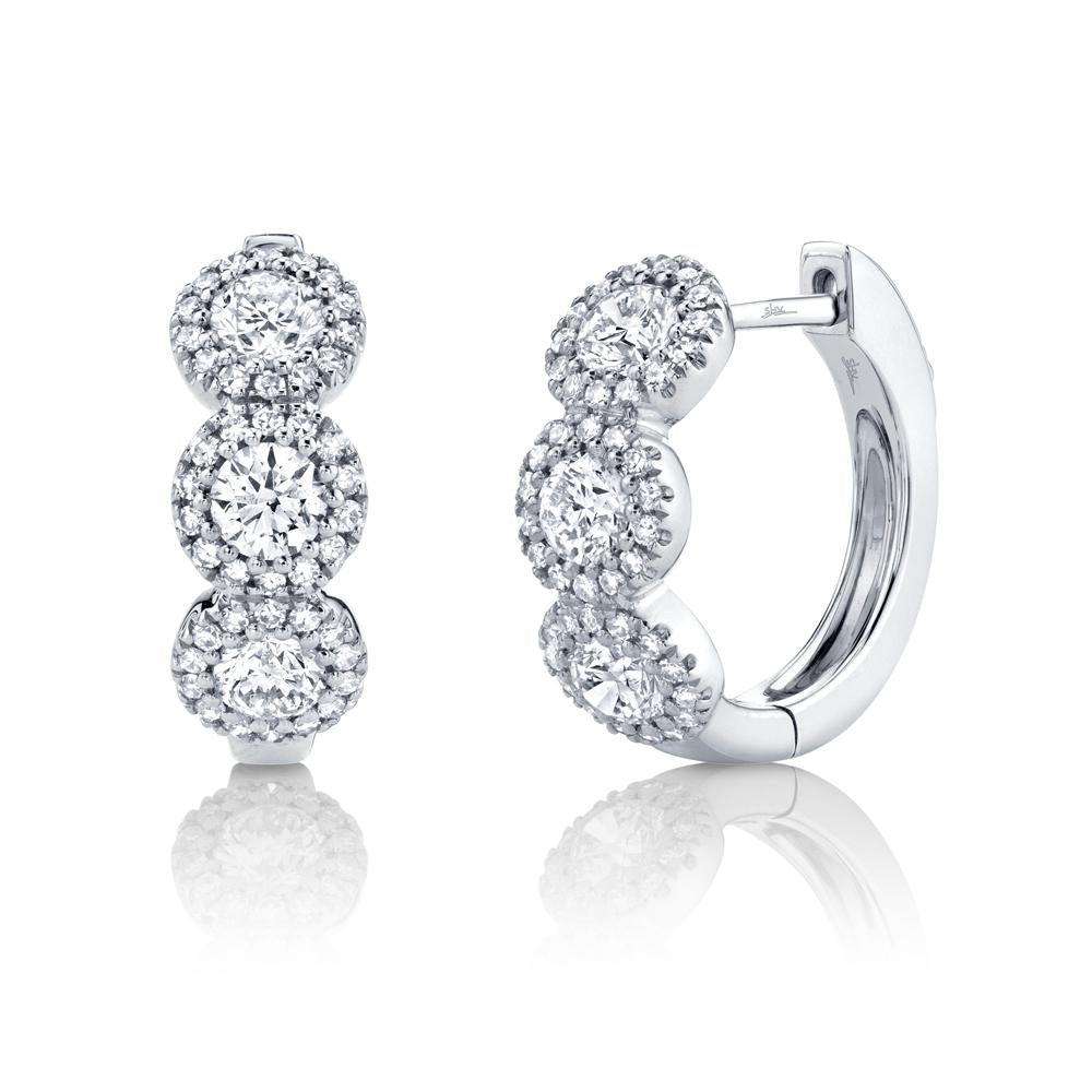 1.10CT DIAMOND HUGGIE EARRING