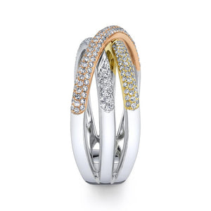 0.50CT DIAMOND BRIDGE RING