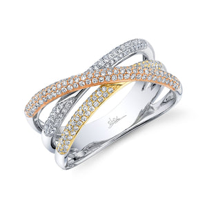 0.50CT DIAMOND BRIDGE RING