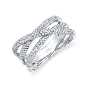 0.50CT DIAMOND BRIDGE RING