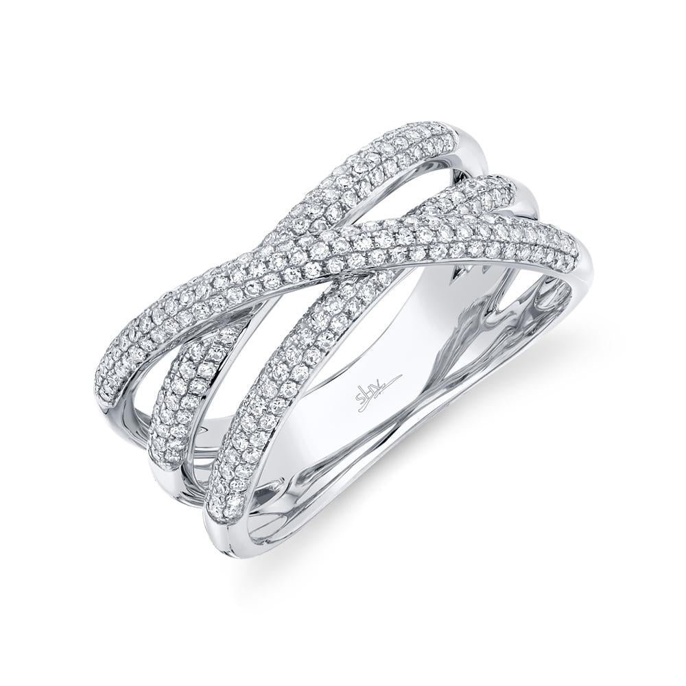 0.50CT DIAMOND BRIDGE RING