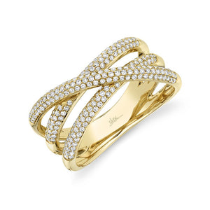 0.50CT DIAMOND BRIDGE RING