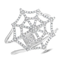 Load image into Gallery viewer, 0.32CT DIAMOND SPIDER WEB RING
