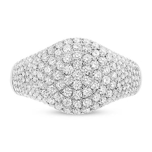 1.29CT DIAMOND PAVE RING