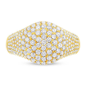 1.29CT DIAMOND PAVE RING