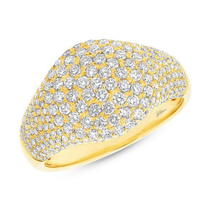 1.29CT DIAMOND PAVE RING