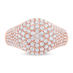 1.29CT DIAMOND PAVE RING