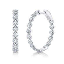 Load image into Gallery viewer, 1.58CT DIAMOND HOOP EARRING
