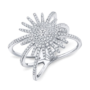 0.58CT DIAMOND STARBURST RING