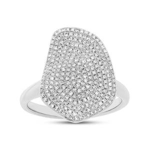 0.57CT DIAMOND PAVE RING