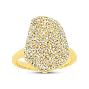 0.57CT DIAMOND PAVE RING