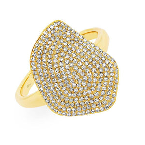 0.57CT DIAMOND PAVE RING