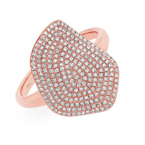 0.57CT DIAMOND PAVE RING