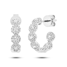 Load image into Gallery viewer, 1.15CT DIAMOND HOOP EARRING
