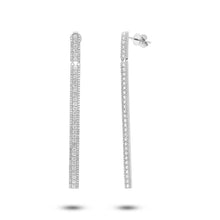 Load image into Gallery viewer, 1.76CT DIAMOND BAR EARRING
