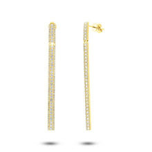 Load image into Gallery viewer, 1.76CT DIAMOND BAR EARRING
