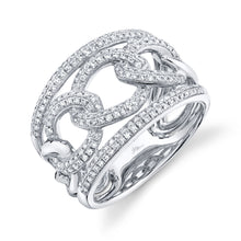 Load image into Gallery viewer, 0.61CT DIAMOND LINK RING
