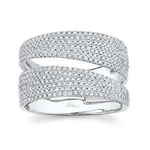 0.81CT DIAMOND PAVE RING