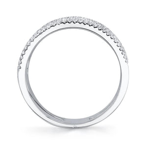 0.81CT DIAMOND PAVE RING