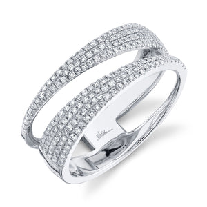 0.45CT DIAMOND PAVE RING