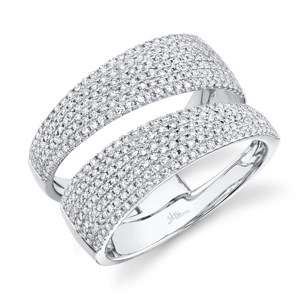 0.81CT DIAMOND PAVE RING