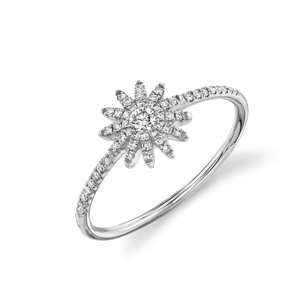 0.20CT DIAMOND STARBURST RING